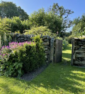 Gate into walled vegetable gardens